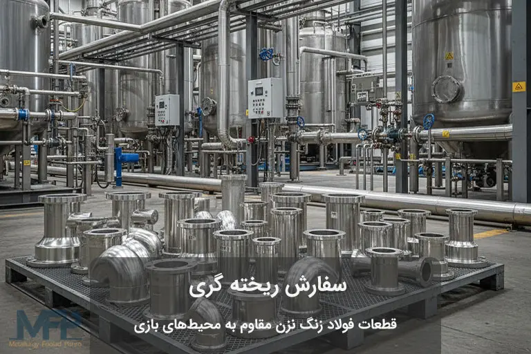 قطعات فولاد زنگ نزن مقاوم به محیط های بازی