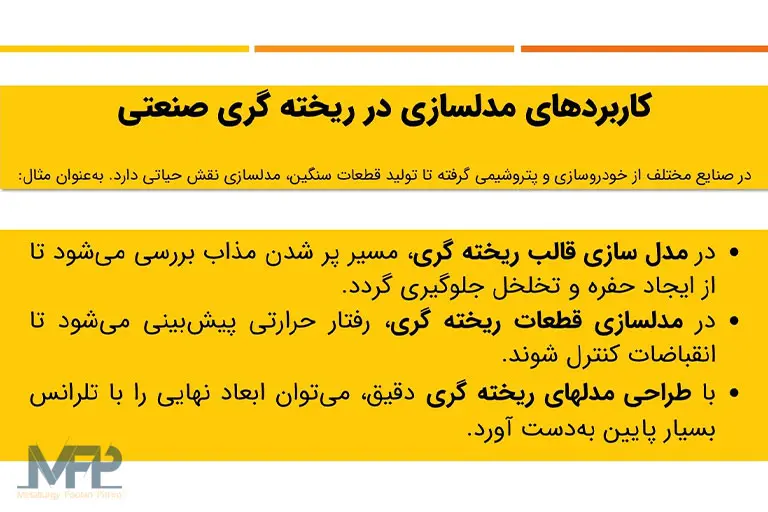 کاربردهای مدلسازی در ریخته گری
